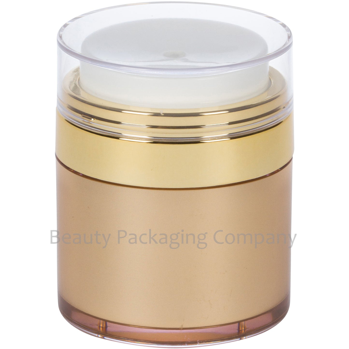 30ml Gold Jar, Shiny Gold Collar, Refillable