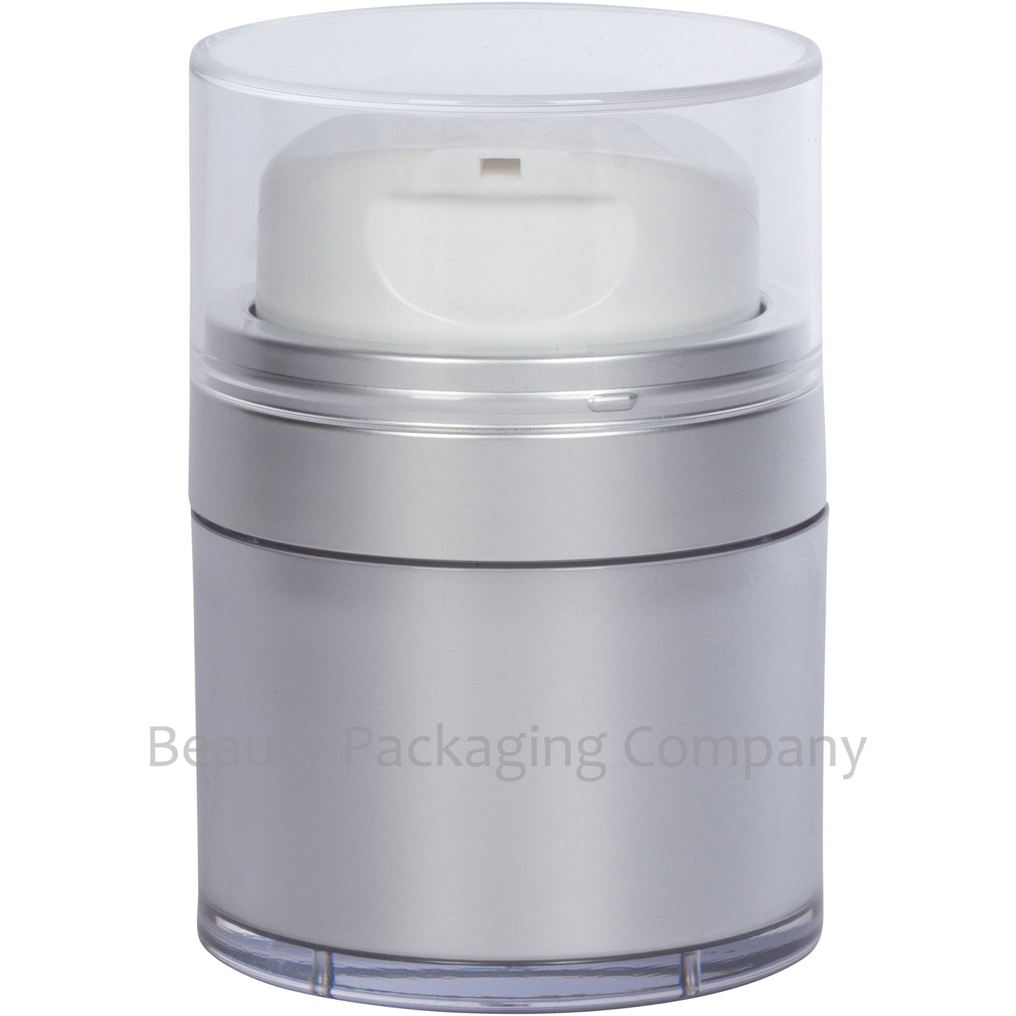 30ml Silver Jar, Matte Silver Collar, Refillable